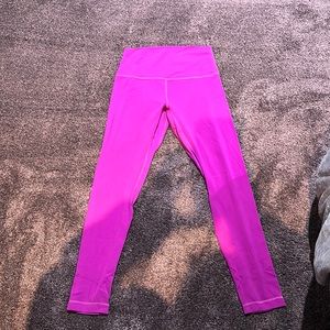 Pink Lululemon align leggings size 6